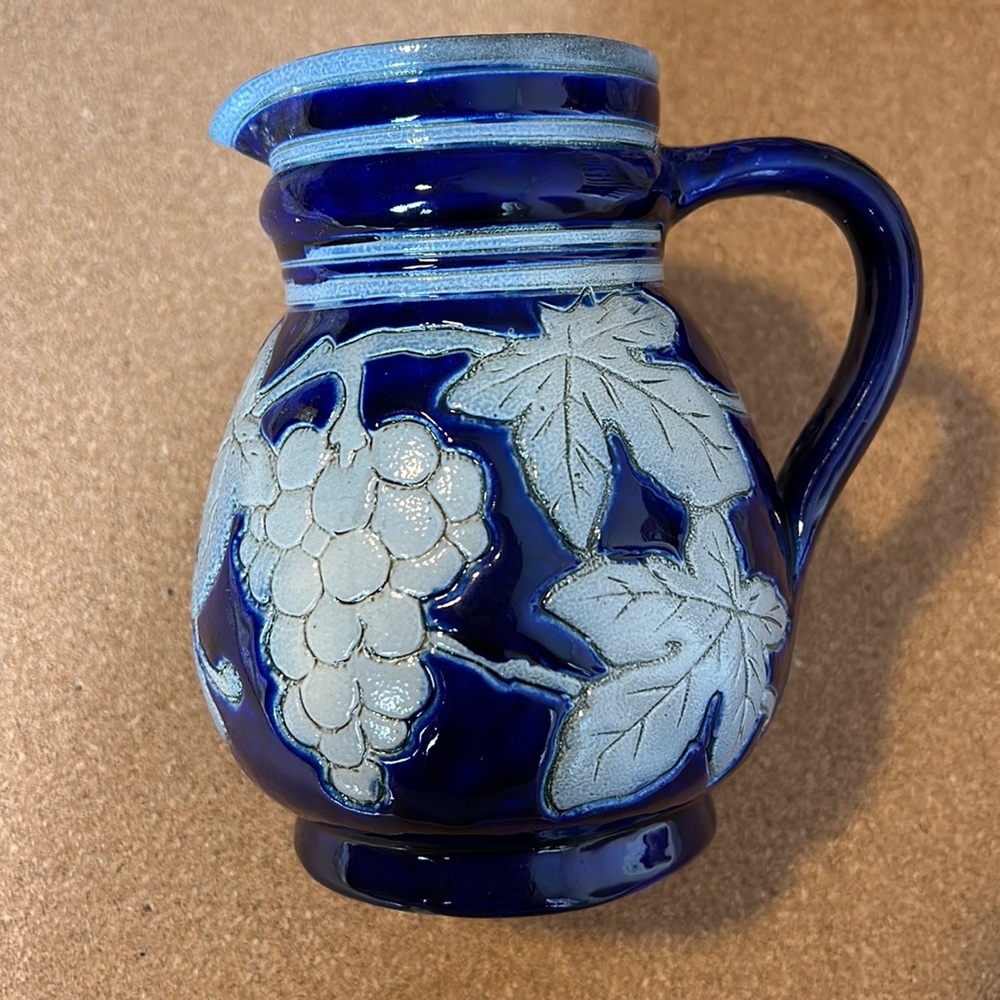 Betschdorf Alsace France Paul Schmitter Salt Glaze Pottery~Pitcher~Signed